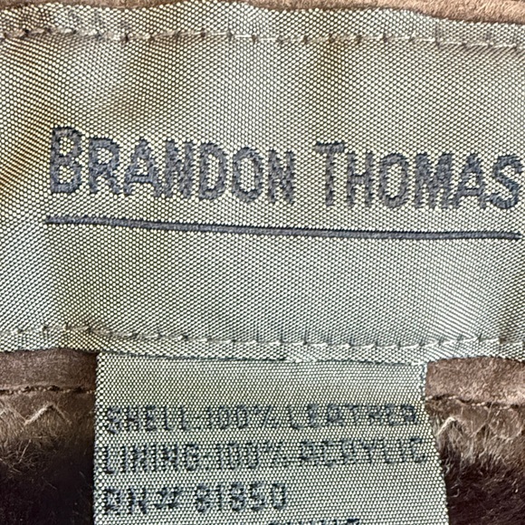 Brandon Thomas Dark Brown Teddy Jacket - Picture 10 of 11